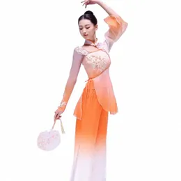классический танец доктор женский элегантный комплект в китайском стиле зонтик веер танец natial Yangko dance F36Y #