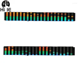 Orologi da tavolo 1PC 20 segmenti LED Schermo a colori Modalità multipla Indicatore di spettro audio musicale Livello VU Meter Altoparlante fai-da-te