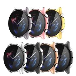 2in1 för Amazfit GTR 3 GTR3 Pro Rem Silikon Band Armband Smartwatch TPU Fullt skyddande fall Cover Edge Frame Shell -stötfångare