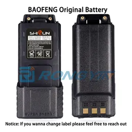 Boafeng UV-5R Walkie Talkie Battery 3800 MAH USB C Зарядное устройство, увеличенное для BF-F8HP UV5R UV-5RE UV-5RA 5RB 5RL GT-5R Radios расширенные