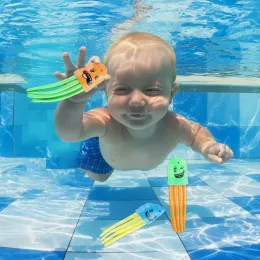 Zabawki nurkowe podwodne basen zabawki kolorowe szaleńskie galaretki Torpeda Podwodne gry Rzucaj zabawki trening