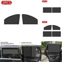Upgrade Magnetic Curtain Anti UV Sunshade Auto Foldable Side Window Sun Protection Car Mosquito Net Interior Parts Accessories