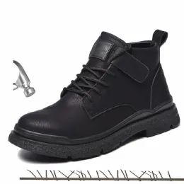 Stivali unisex in acciaio cappuccio industria stivali uomini indistruttibili scarpe ryder non colpi di lavoro scarpe di sicurezza protezione sneaker impermeabili