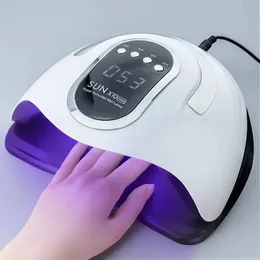 SUN X10MAX Professional UV LED Nail Lamp para manicure 280W Gel Polonês Máquina de secagem com grande LCD Touch Smart Nail Dryer Tools 240318