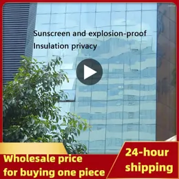 Наклейки на окна, солнцезащитная пленка, декоративная защита конфиденциальности, 50 см, 60 см, 90 см, одноплоскостная рентгеноскопия, теплоизоляционное стекло