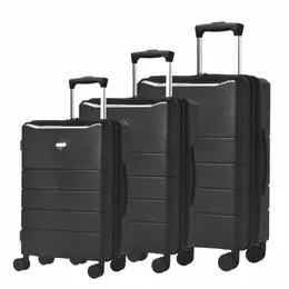 22 polegadas PP material leve casca dura carry lage girador rodado trolley bag travelling bags trolley lage j1Ou #