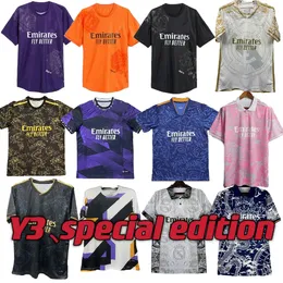 BELLINGHAM Madrids Soccer Jerseys 23 24 Y-3 Camisa de futebol de treinamento Edição especial VINI JR CAMAVINGA ALABA HAZARD ASENSIO MODRIC MARCELO REAL MADRIDS