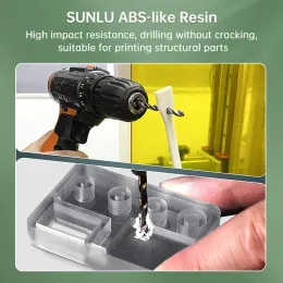 SUNLU UV 수지 405NM ABS- 유사 광 폴리머 LCD 프린터 액체 1kg은 가공 된 내부 스레드를 뚫을 수 있습니다.
