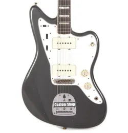 Promozione 1959 Jazzmaster Journeyman Metallic Silver Chitarra elettrica Wide Lollar Pickups Corpo in ontano Ambra Switch Cap Vintage T3562618