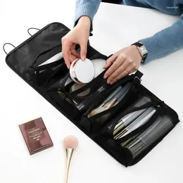 Storage Bags Multifunctional Cosmetic Bag Large-Capacity Toiletries Brush Lipstick Pocket Household Organizing Supplies Accessories