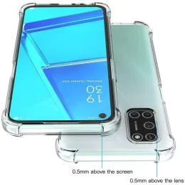 Funna transparente de tpu para oppo, carcasa trasera de silicona para modelos A96, 5G, A76, A36, 4G, A95, A55, A94, A74, A54, A93, A73, A72, A52, F15, F17, F19 Pro