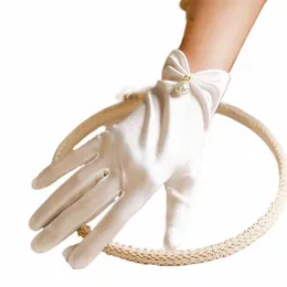 Свадебные перчатки Короткие тюль/котт Женские вечерние выпускного вечера Свадьба Dr Accories m4ih#