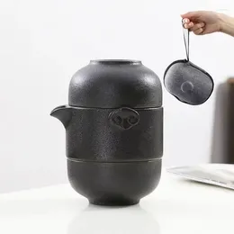 Zestawy herbaciarskie Kreatywne kolorowe glazurka Zestaw herbaty 1 Teapot Teeware Teware Chińskie filiżanki i kubki Gajwan ceramiczna ceramika