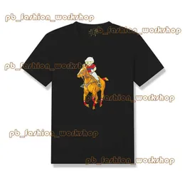 Polo -Shirt Polos Bär T -Shirt Pony Ball Großhandel hochwertige 100% Baumwoll Polo -Raulpel Bär T -Shirt Kurzarm T -Shirts Ralp Laurens 665