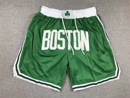 Mens''Boston''Celtics''Authentic shorts Basketball Retro Mesh Embroidered Casual Athletic Gym Team Shorts 12