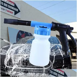 Water Gun Snow Foam Lance 1L Adjustable Car Washer Nozzle Washing Cleaning Foamer Pot Soap Shampoo Sprayer Spray Drop Delivery Automob Otgpu