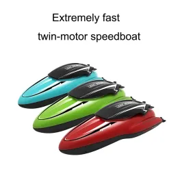 30 كم/ساعة RC Radio Radio Remote Mini Mini High Speed ​​Ship مع LED LED Palm Boat Summer Toy Pool Toys Models Models