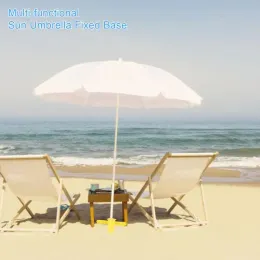 Verstellbarer Strand Regenschirm Sandanker tragbarer Parasol Strand Sonnenschirm Förderer Windbeständiger sicherer Regenschirm Stand für den Strand