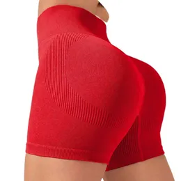 Shorts femininos cintura, nádegas rosqueadas, leggings para modelar o corpo e Fiess.Calças de Yoga com Alta Elasticidade