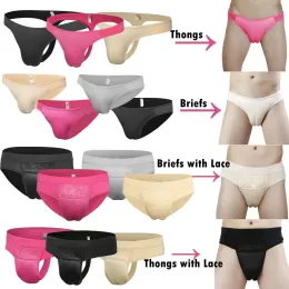 Bemyiras Uomo Camel Toe Hidden Gaff Panty Slip Modellante Cotone - Foto 7