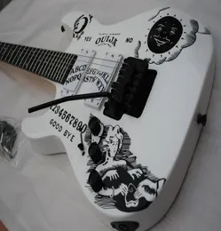 Linkshänder Kirk Hammett KH2 Ouija-Gitarre Weißes Palisandergriffbrett E-Gitarren5837263