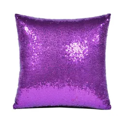 Almofadas 11 cores Glitter lantejas de almofadas de cor de cor sólida Cushion Carro de decoração confortável da cintura do sofá -sofá 4040cm9297617 dr otv25