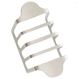 Kitchen Storage Metal Bread Rack Daily Use Toast Holder Desktop Stand Display Shelf Countertop Reusable