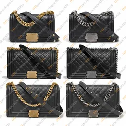 السيدات الأزياء غير الرسمية الفاخرة Le Boy Chain Bag Bag Bag Crossbody حقيبة يد أعلى جودة المرآة A67085 A67086 A92193 3 محفظة حقيبة الحجم