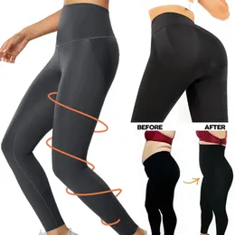 Shapewear Anti Cellulite Kompression Leggings Bein Schlankheits Body Shaper Hohe Taille Bauch Steuer Höschen Oberschenkel Sculpting Schlanker 240322