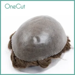 Toupees toupees Men Toupee 0.120.14mm Human Hair Hair Natural Hair Comple