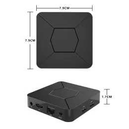 Caixa de TV IATV Q5 Caixa de TV Inteligente Android 10.0 Allwinner H313 4K HDR Portable TVBox 2.4g/5g Double WiFi BT5.2 2G 8G 100M Voz Control