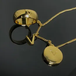 Collana designer di lusso Brand di alta qualità Brand Tre pezzi Collana a ciondolo Simple Fashion Gioielli regalo