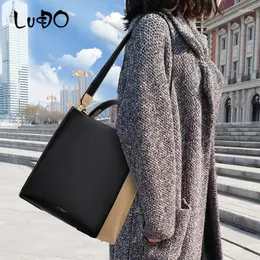 Evening Bags LUCDO 2024 Women Bag Vintage Leather Luxury Handbags Fashion Shoulder Messenger Ladies Big Tote Bolsas Feminina