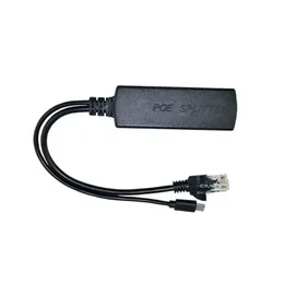 ESCAM 2,5 кВ против Interference Power Over Ethernet 48 В до 5 В 2,4A 12 Вт Active Splitter Splitter Micro USB Пробучка для Raspberry Pi CCTVPOWER Over Ethernet Splitter