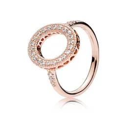 Anéis Autênticos 925 Sterling Sier Hearts Define Caixa Original para 18k Rose Gold Halo Ring1543981 Drop Delivery Jóias Anel Dh5hn