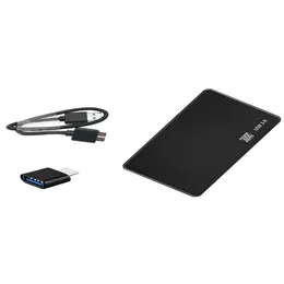 HDD-Gehäuse 3 teile / los USB 30 25-Zoll-Sata-Gehäuse SSD-Gehäuse Externe mobile Festplattenlaufwerksbox und Typc-Adapter Nr. Festplatte3919379 D Otqgd