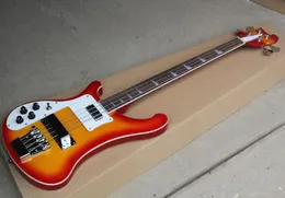 Factory Custom Linkshänder Cherry Sunburst 4-Saiter E-Bass mit PalisandergriffbrettChrome HardwaresAngebot Customiz5620466