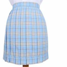 Schule Dres Japanische Koreanische Versi Kurze Röcke Mädchen Sky Blue Faltenrock Schuluniform Cosplay Mini Matrosenanzug Röcke 751f #