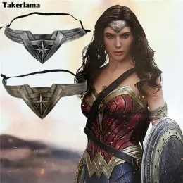 Takerlama Women Women Head Band Comics Super Hero Cosplay Headwear Fantas