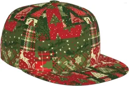 Boll Caps Christmas Snowflakes Baseball Cap Justerbar Xmas Holiday för att köra träning och utomhusaktiviteter Alla årstider