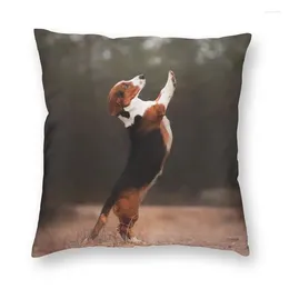 Pillow Cool Cute Beagle Dog Case Home Decorative 3D Double-sided Printed Animal Pattern Cover For Sofa