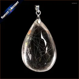 Pendant Necklaces Natural Stone Fashion Ladies Rutilated Quartz Garden Crystal For DIY Making Charm Necklace Jewelry Accessories P7