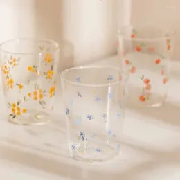 Copos de vinho copo de vidro xícara verre faise casa água potável menina fofinha rede de café da manhã caneca de grande capacidade copos de leite tasse paroi