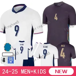 E 2024 Euro Cup BELLINGHAM Fußballtrikots Nationalmannschaft 2024 2025 TOONE Fußballtrikot WEISS BRIGHT KANE STERLING RASHFORD SANCHO GREALISH Herren- und Kinderset