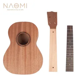 Naomi diy ukulele 26in ukelele hawaii gitar diy kiti sapele ahşap gövde gül ağacı klavye ukulele parçaları aksesuarları new2802296