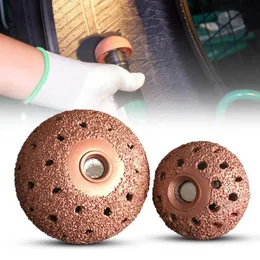 1 Set Tire Buffing Wheel Bowl with Holes Tire Grinding Rod Professional Car Tire Repair Grinding Head Workshop Car Accessories