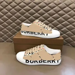 Top -Designer Sneakers Print Check Trainer Männer Frauen B22 Freizeitschuhe Plattter Trainer gestreift