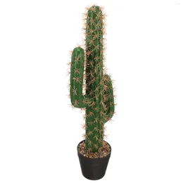 Dekorative Blumen Tropfen Fake Flower Cactus Home Decor Faux Sukkulenten Töpfe Kunststoff Bonsai Ornament