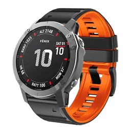 22 26mm Akıllı Saat Kayışı Garmin Fenix ​​7 7x 6x 6 Pro 5 5x Plus 3 3HR MK1 EPIX Silikon Bant Hızlı Serbest Bırakma Bileklik Bilezik