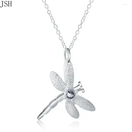 Naszyjniki wiszące srebrny kolor dla kobiet Cyrstal Dragonfly Naszyjnik biżuteria Moda Śliczna miłośnik przyjęcia weselnego P011